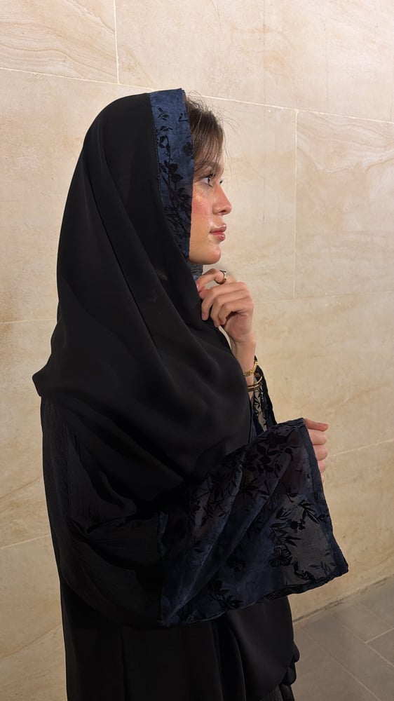 Blue abaya