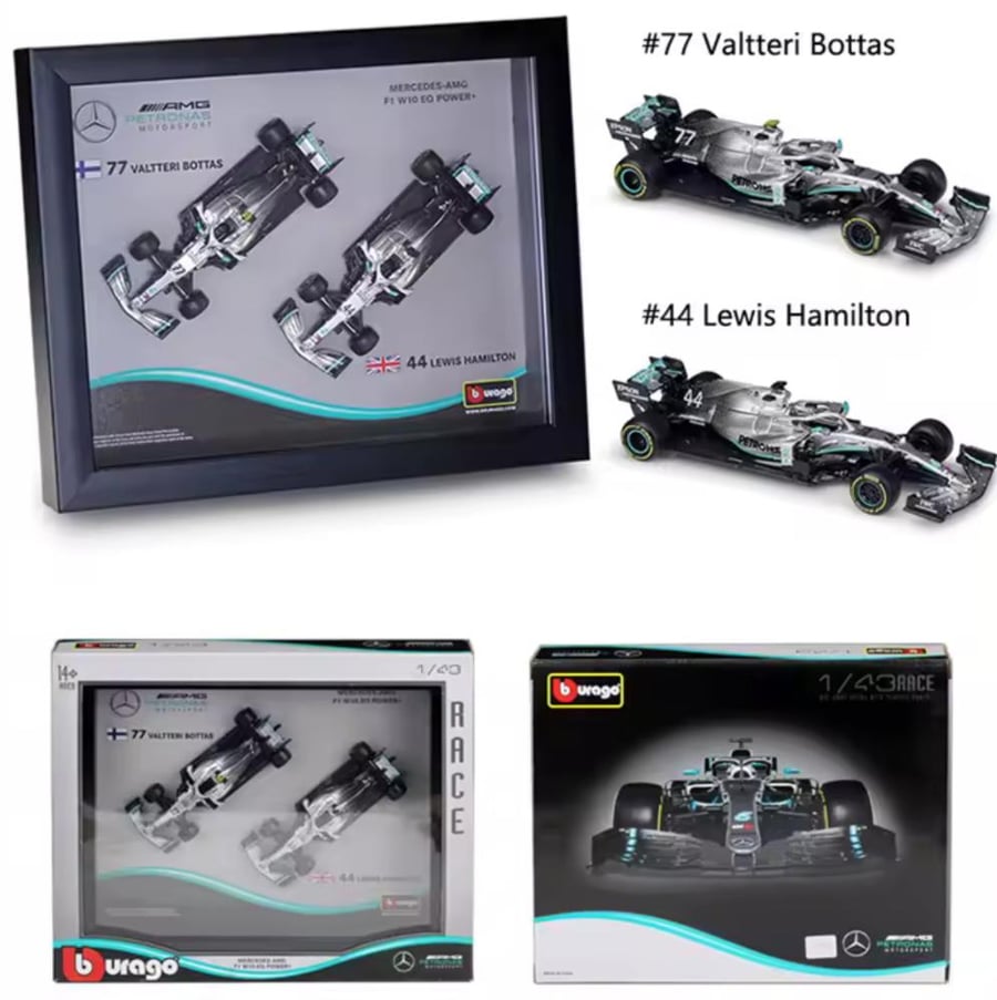 9 Mercedes F1 With frame Signed edition