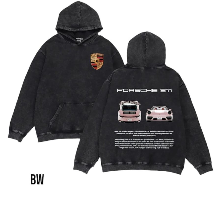 Pink  Porsche  911 hoodie