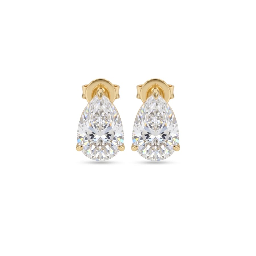Solitaire Teardrop - 4 Carat Walnut