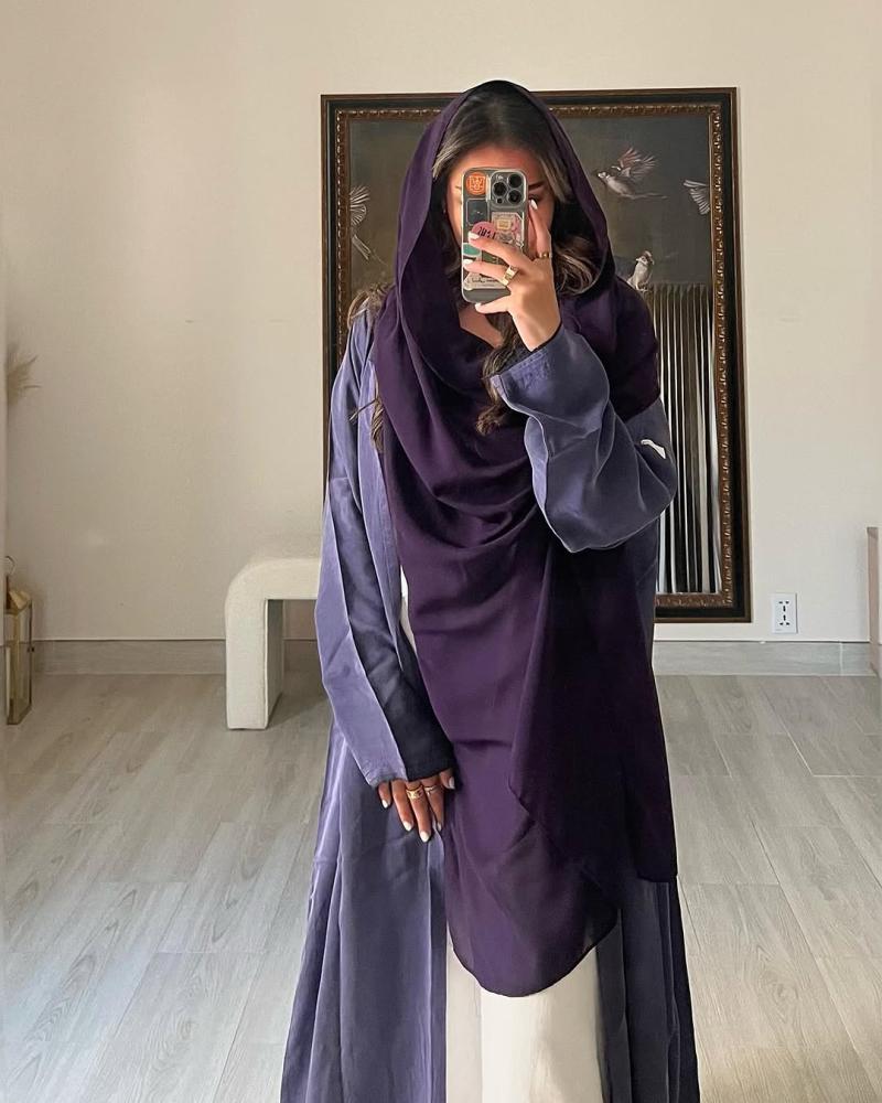 Purple Washed silk