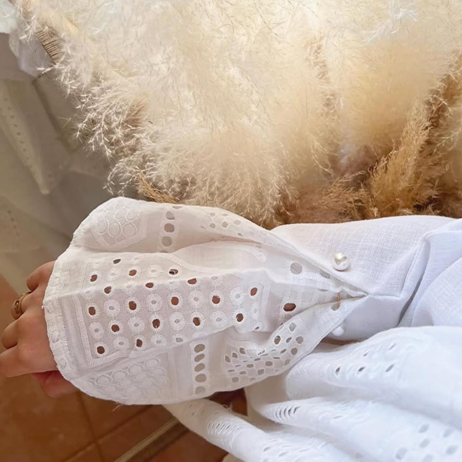 White Linen Abaya