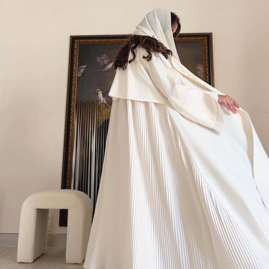Light Off-white Katan Abaya