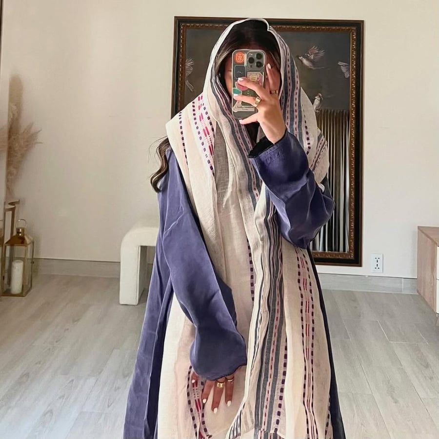 Purple Washed silk
