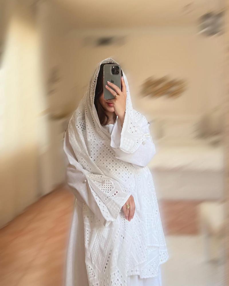 White Linen Abaya