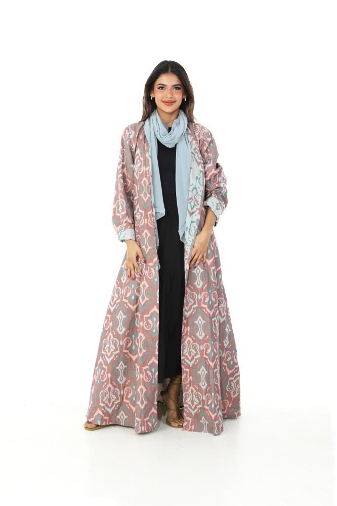 Turkish cotton abaya with double sides