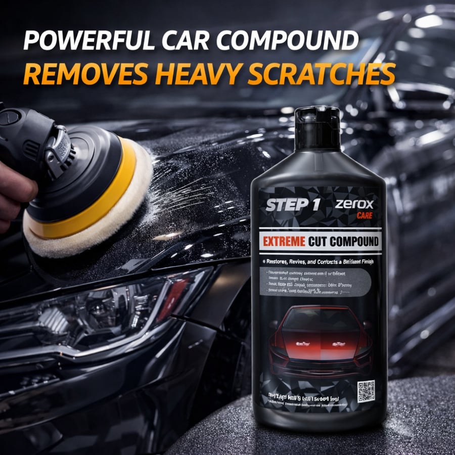 ملمع خشن لإزالة خدوش السيارات Zerox Care Extreme Cut Compound – 473 مل
