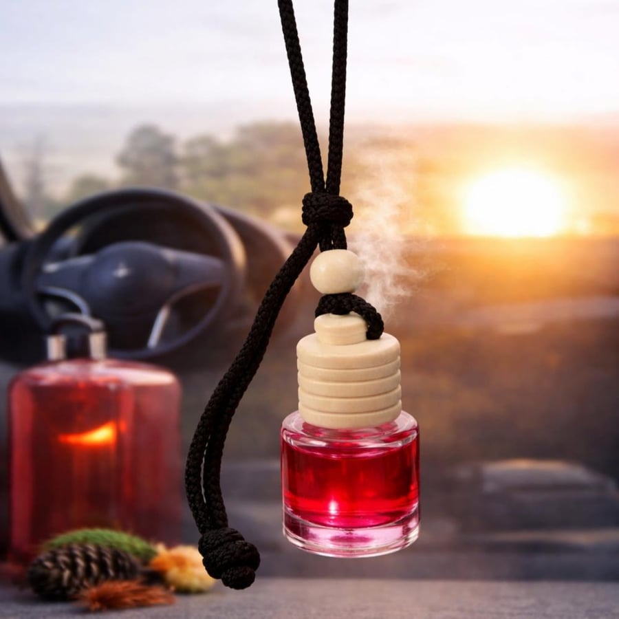 معطر سيارة زجاج 8 مل فاخر – عطر معلق يدوم طويلاً