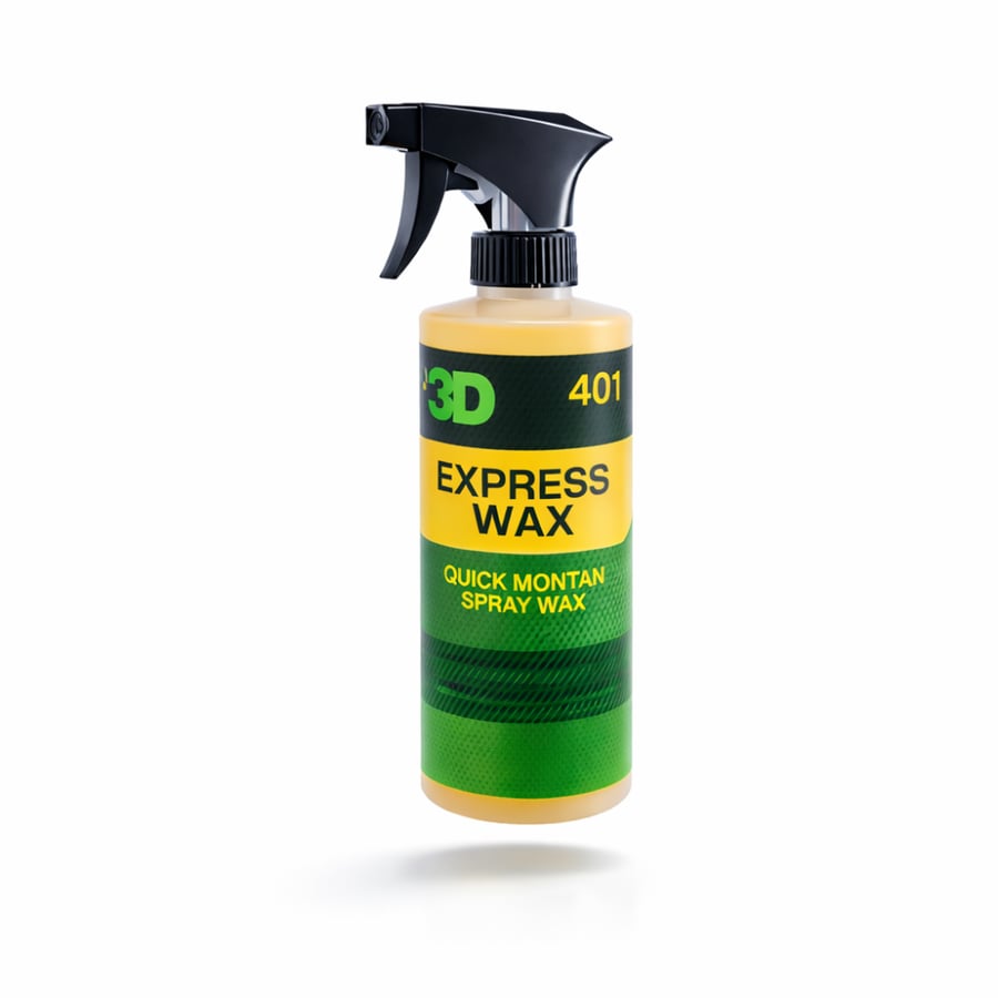 شمع سيارات سريع 3D Express Wax – لمعان فوري وحماية طلاء السيارة 470 مل 16 OZ