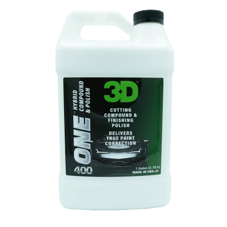 مركب تصحيح وتلميع الطلاء ONE 3D 400 – جالون واحد / 3.78 لتر