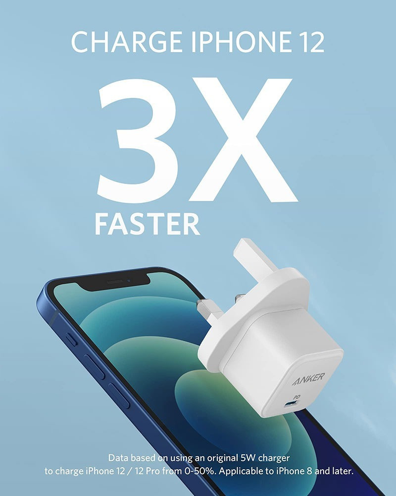 Wall charger with fast charging technology 20W