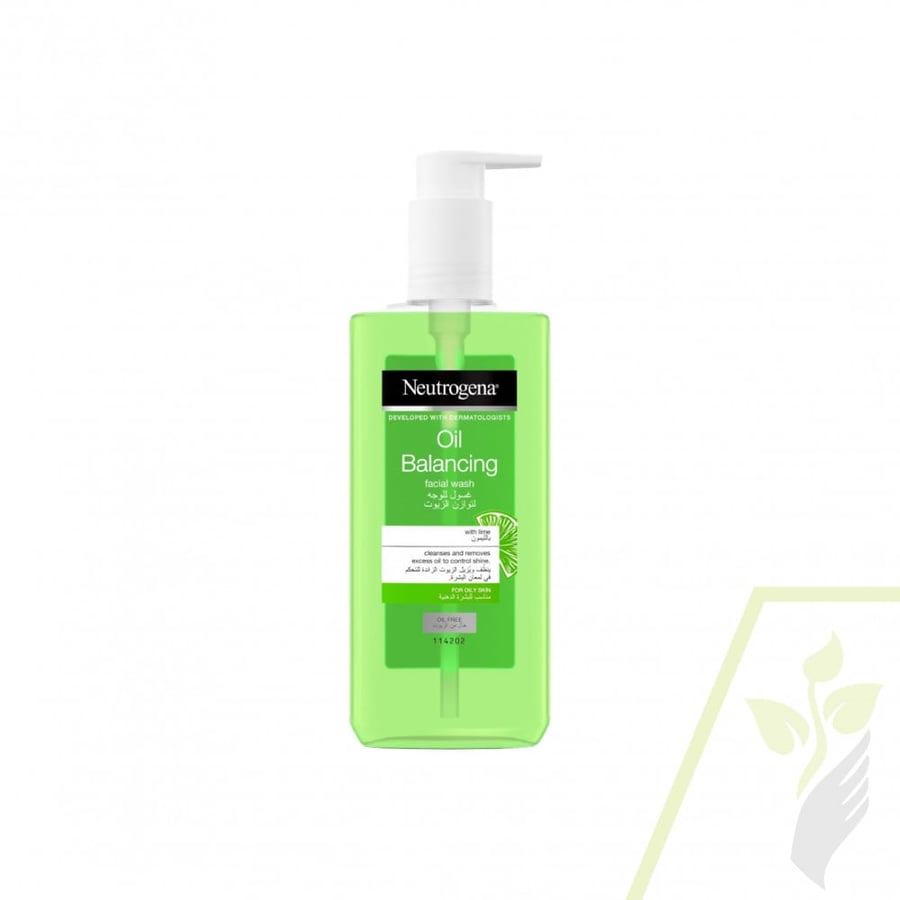 غسول بالليمون لتوازن الزيوت من نيوتروجينا Neutrogena Oil Balancing Facial Wash with Lime