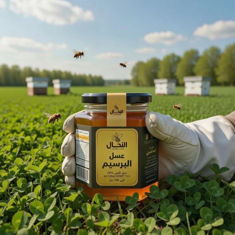 عسل زهرة برسيم القصيم