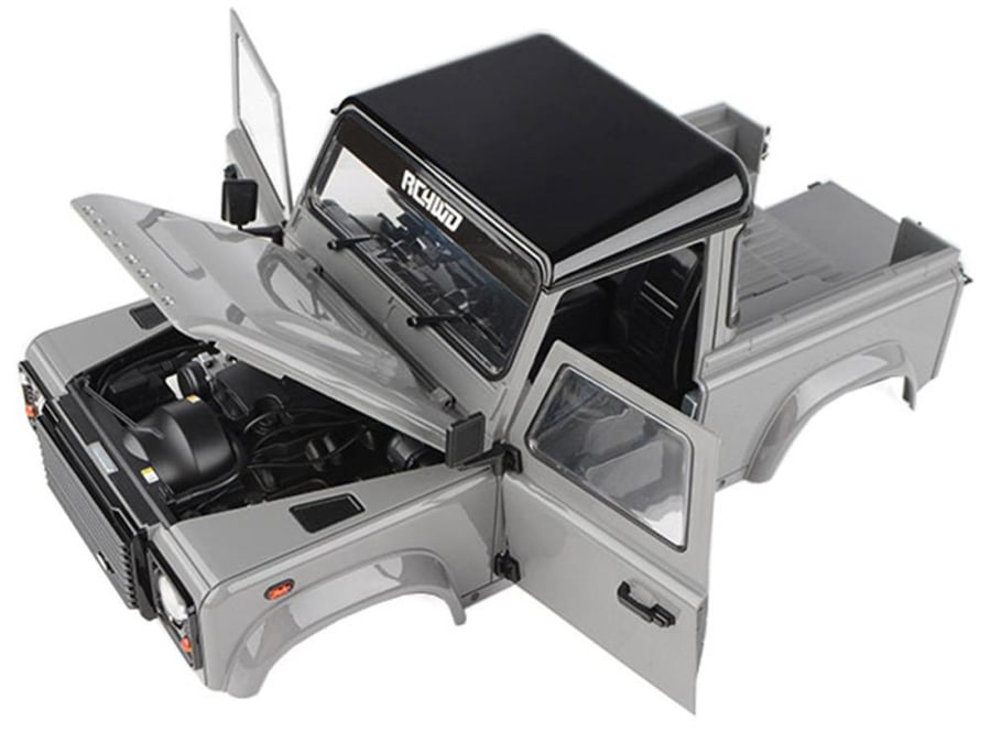 RC4WD Gelande II RTR 1/10 Scale Crawler w/2015 Land Rover Defender D90 Pick-Up Body (Grey) for RC Z-RTR0065