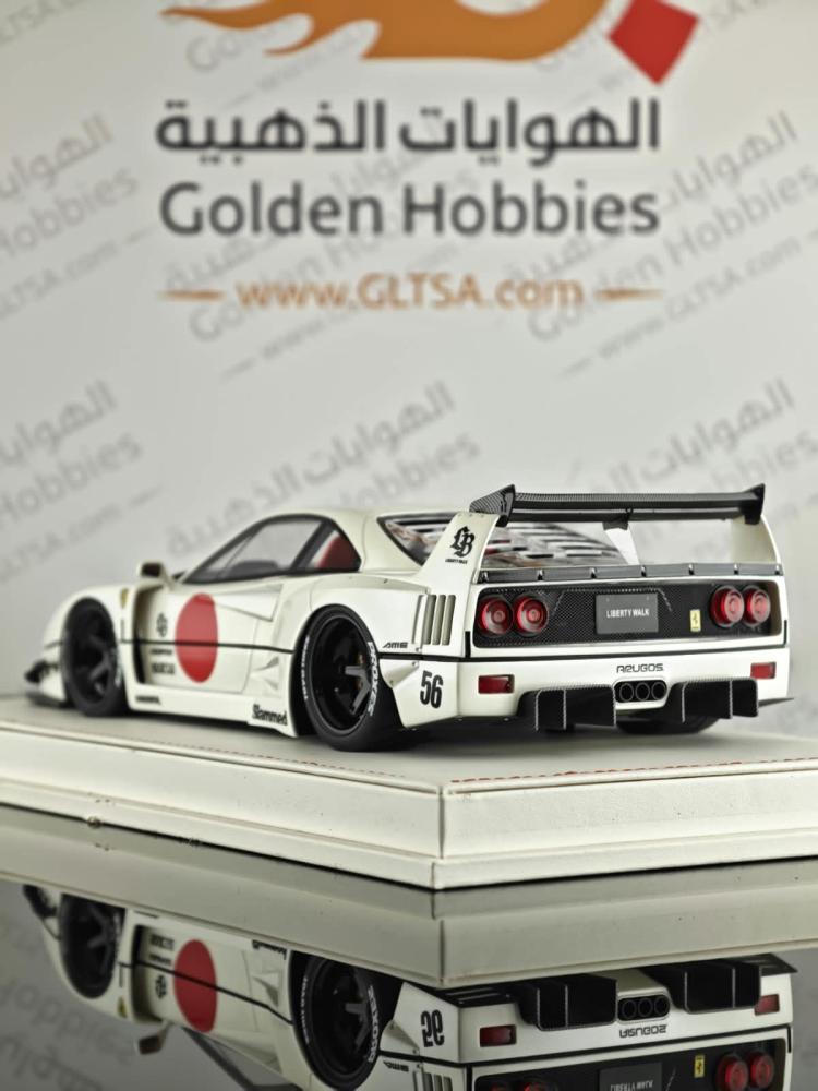 Ferrari F40 LB Works (LBWK) Wide Body Pearl White 1:18 IVY Merit LIMITED 99 PCS