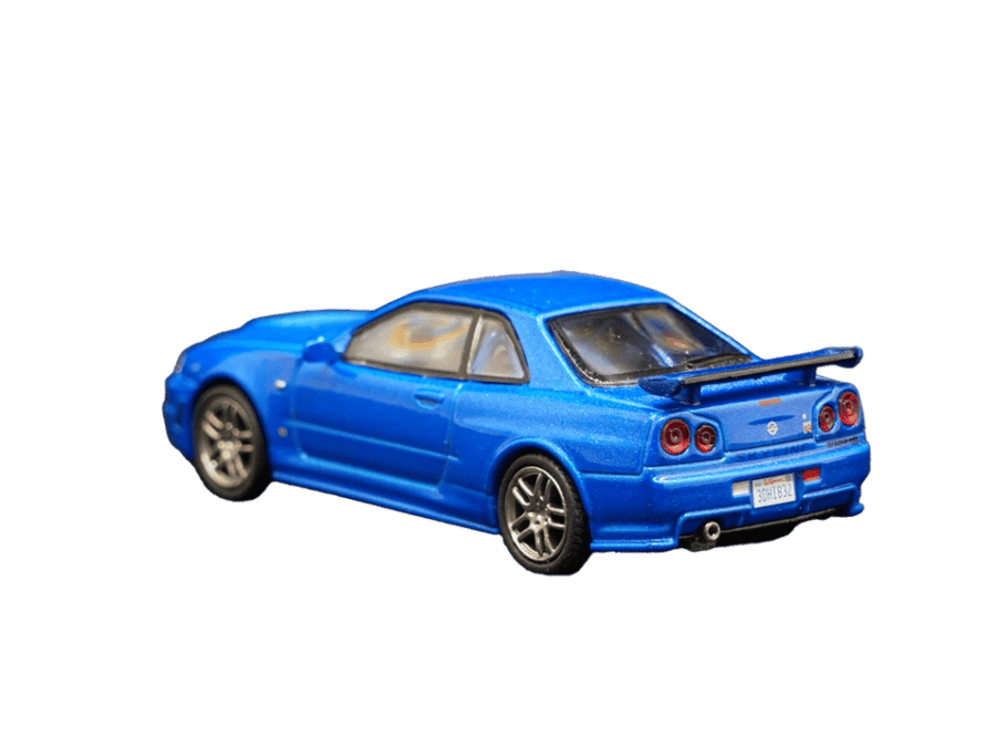 Nissan Skyline Nismo R34 GT-R Z-Tune FuelFest Tokyo Blue 1:64 Tarmac Work T64S-014-FF