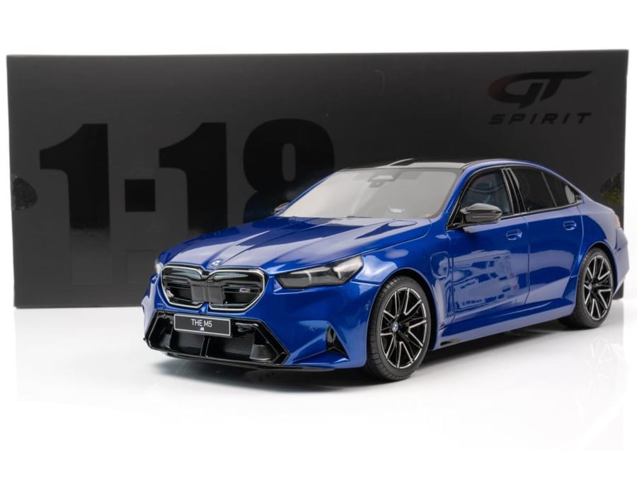 BMW M5 G90 Marina Bay Blue Metallic 1:18 GT Spirit GT507 LIMITED 1600 PCS