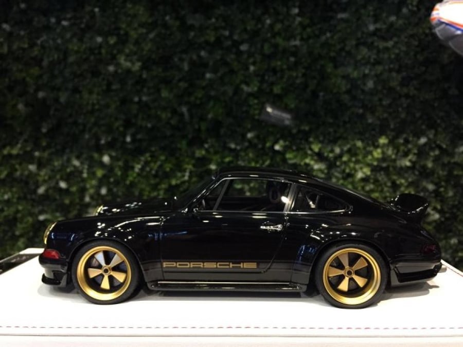 RARE Porsche 911 Singer DLS Black with Gold Wheels 1:18 IVY Merit IM1835BGW LIMITED 30 PCS
