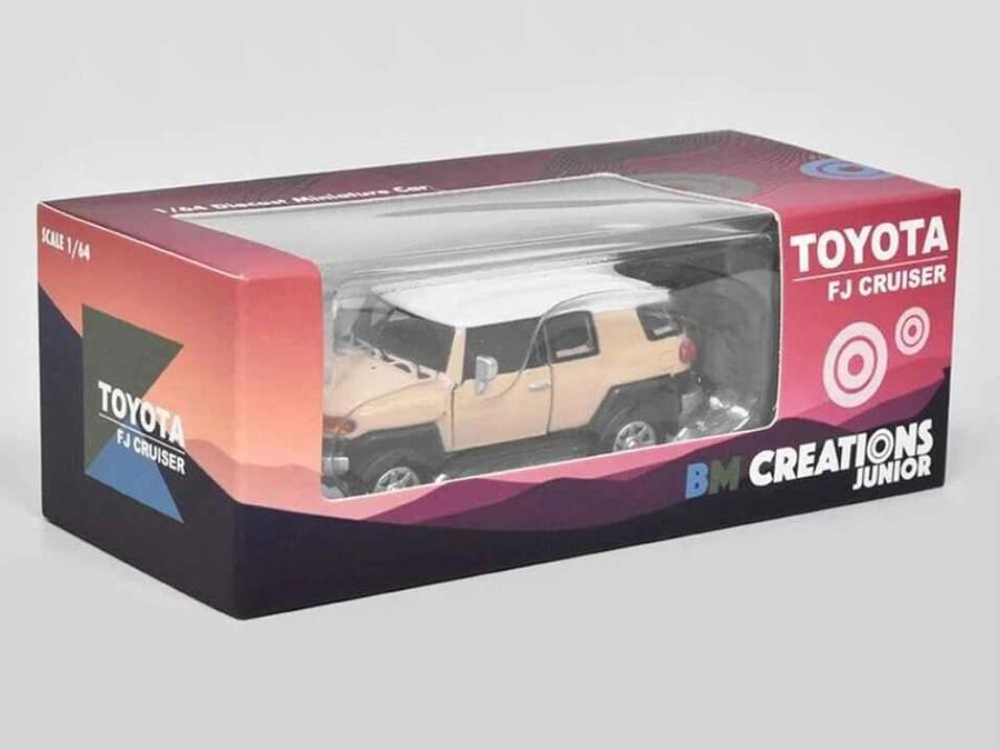 Toyota FJ Cruiser LHD Ivory (White) 1:64 BM Creations 64B0137