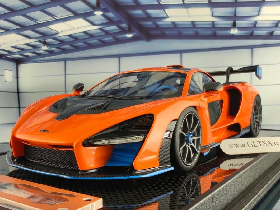 McLaren Senna Orange Blue 1:18 IVY IV1805OG LIMITED 21/50 PCS