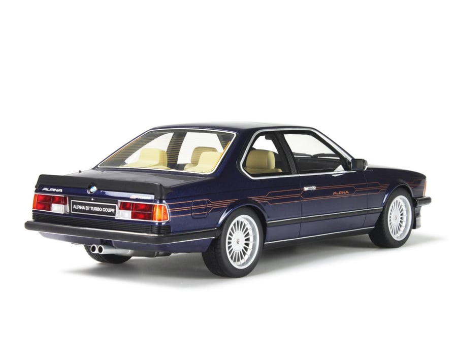 RARE BMW 6-Series Alpina B7 Bi-Turbo Coupe 1985 Dark Blue 1:18 OTTOmobile OT163 LIMITED 3000 PCS