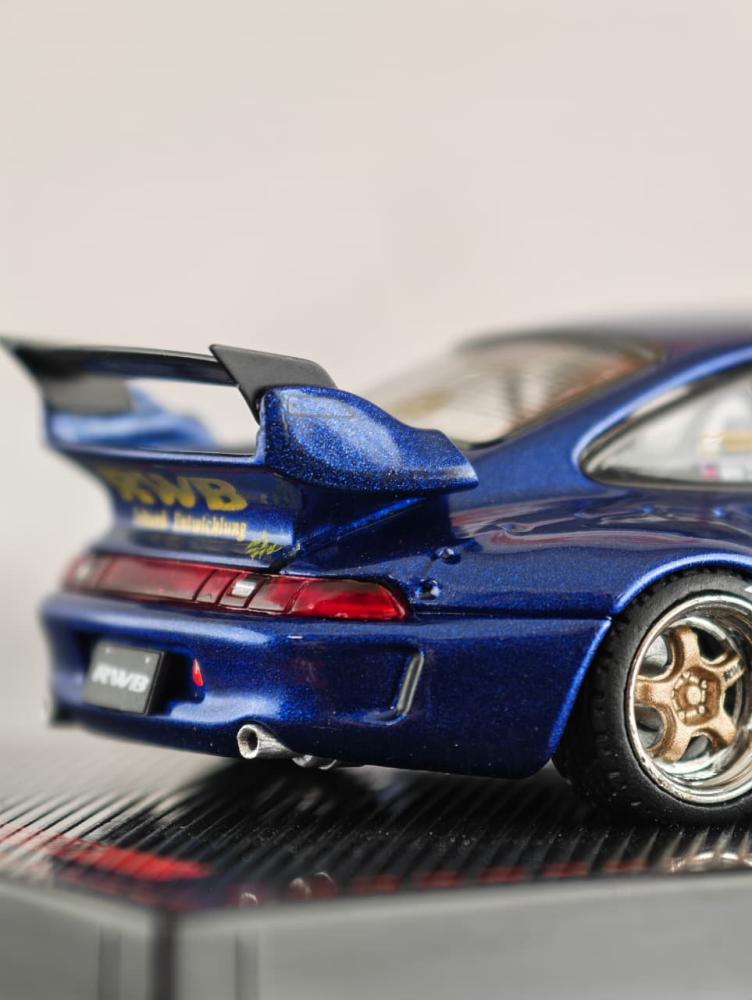 Porsche RWB 993 Blue Metallic 1:64 Ignition Model IG4143