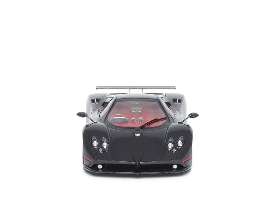 Pagani Zonda F Gloss Carbon Black with Red Stripe 1:18 Almost Real 850410001 LIMITED 1008 PCS