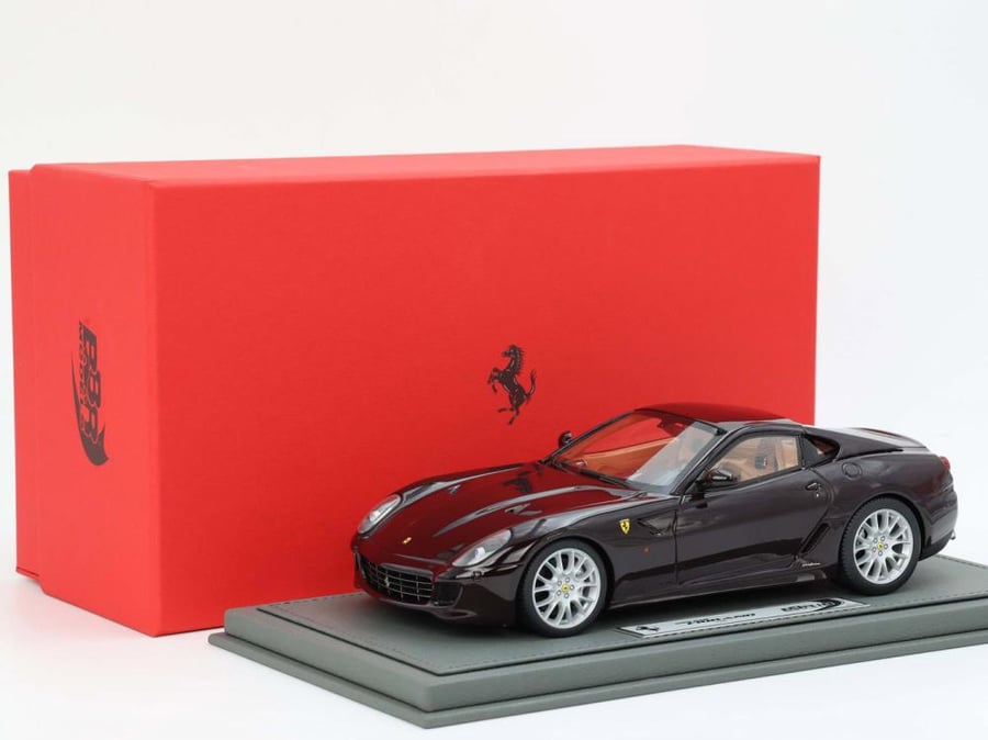 Ferrari 599 GTB Fiorano Manual Gear Vinaccia Cuoio Color Interior 1:18 BBR BBR1872E LIMITED 126 PCS Made In Italy
