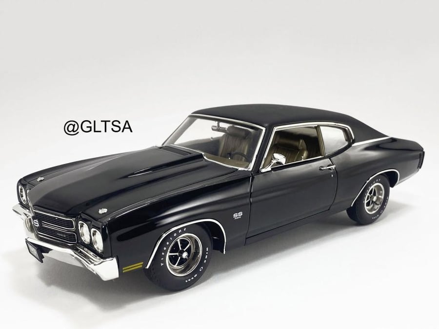 Chevrolet Chevelle SS 454 1970 Black 1:18 ACME A1805527