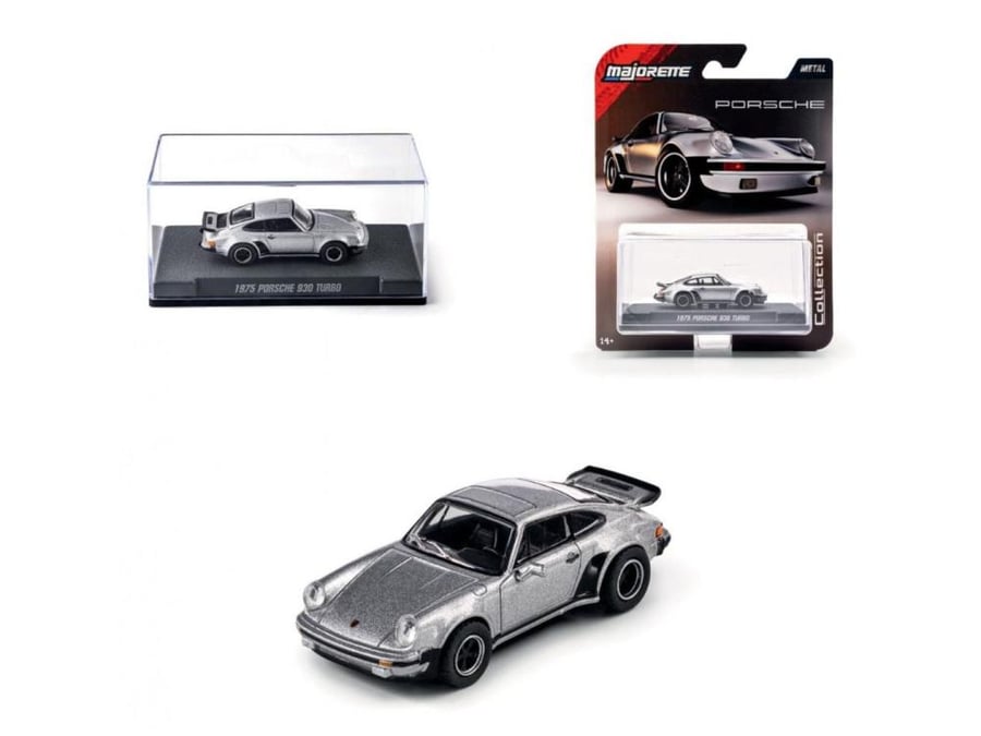 Porsche 930 Turbo 1975 Silver 1:64 Majorette 8505001000