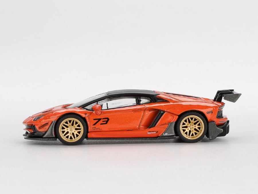 Lamborghini Aventador LB-WORKS Limited Edition Orange MDX 1:64 MINI GT MGT01133-CH