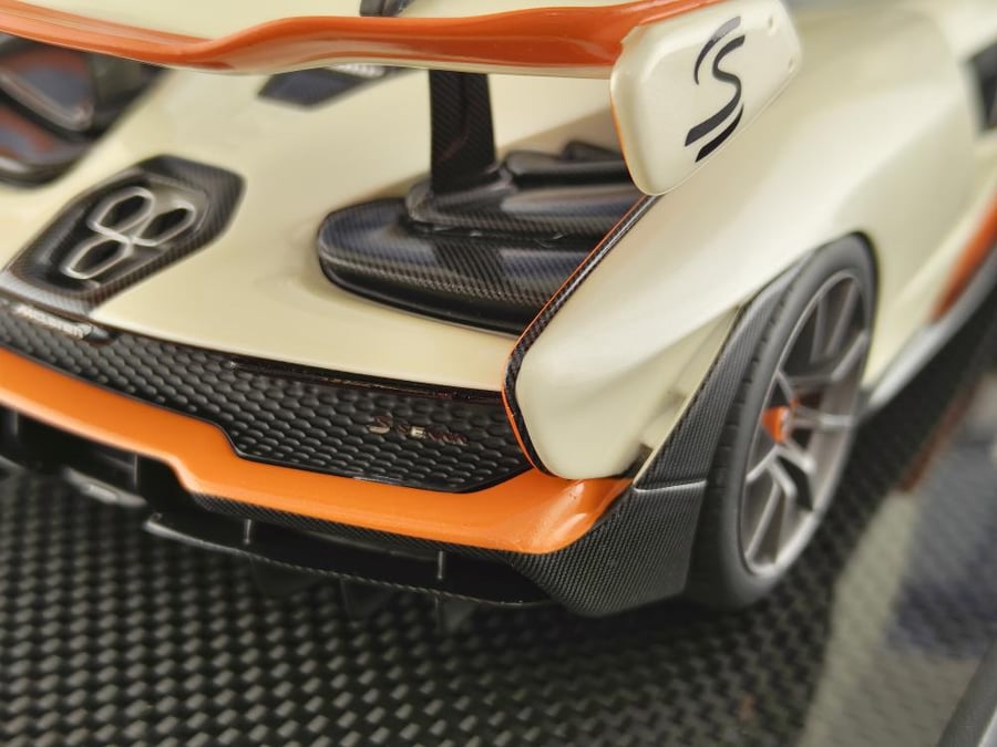 McLaren Senna White Orange 1:18 IVY IV1805WH LIMITED 37/50 PCS