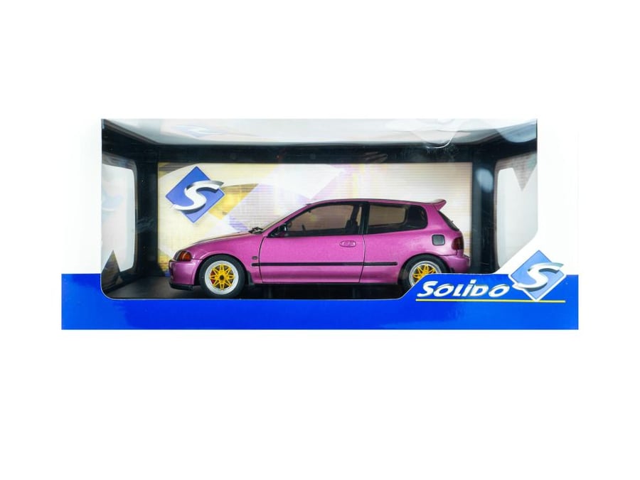 PRE-ORDER (4 Weeks) Honda Civic (EG6) "Solido Works" Edition 1991 Pink Metallic 1:18 Solido S1810409