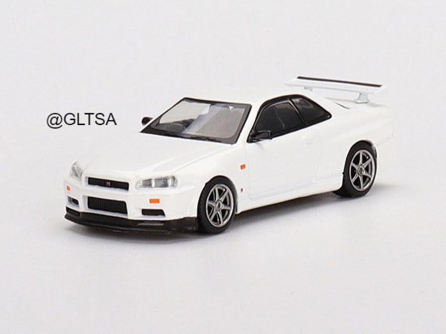 Nissan Skyline GT-R (R34) V-Spec N1 RHD White 1:64 MINI GT MGT00397-MJ