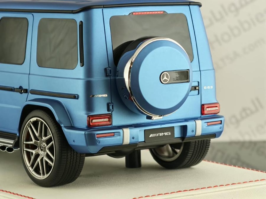 Mercedes-AMG G63 Hyper Blue Magno (Matte) 1:18 Dino Model DM EMG002A LIMITED 10 PCS