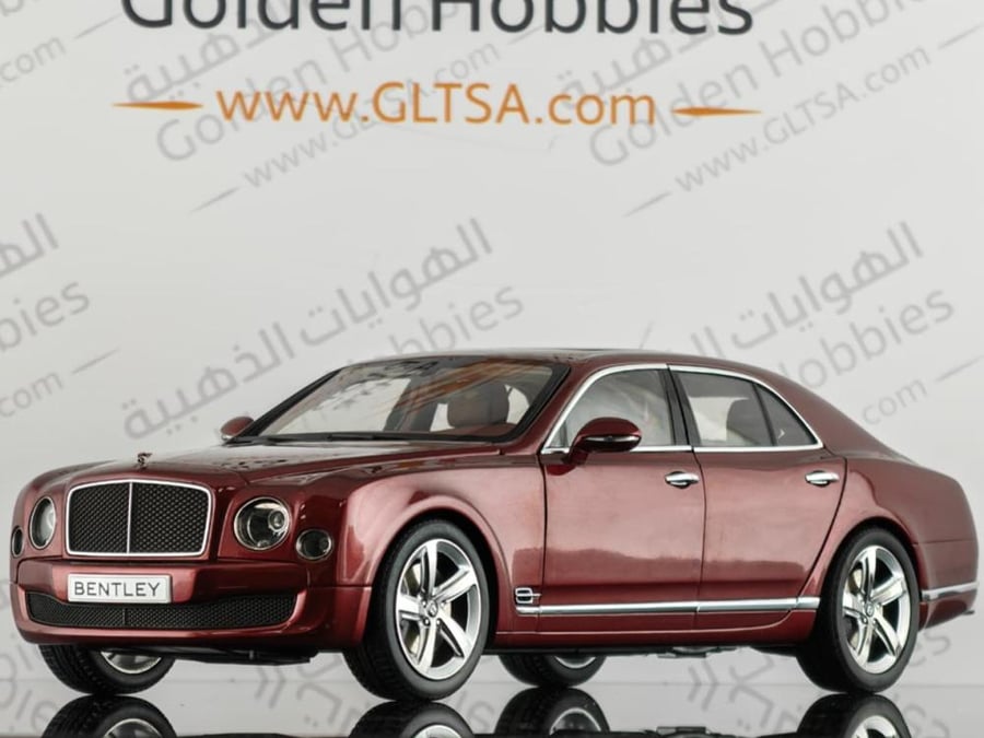 PRE-OWNED WITH NOTES Bentley Mulsanne Speed Rubinho Red 1:18 Kyosho 08910R