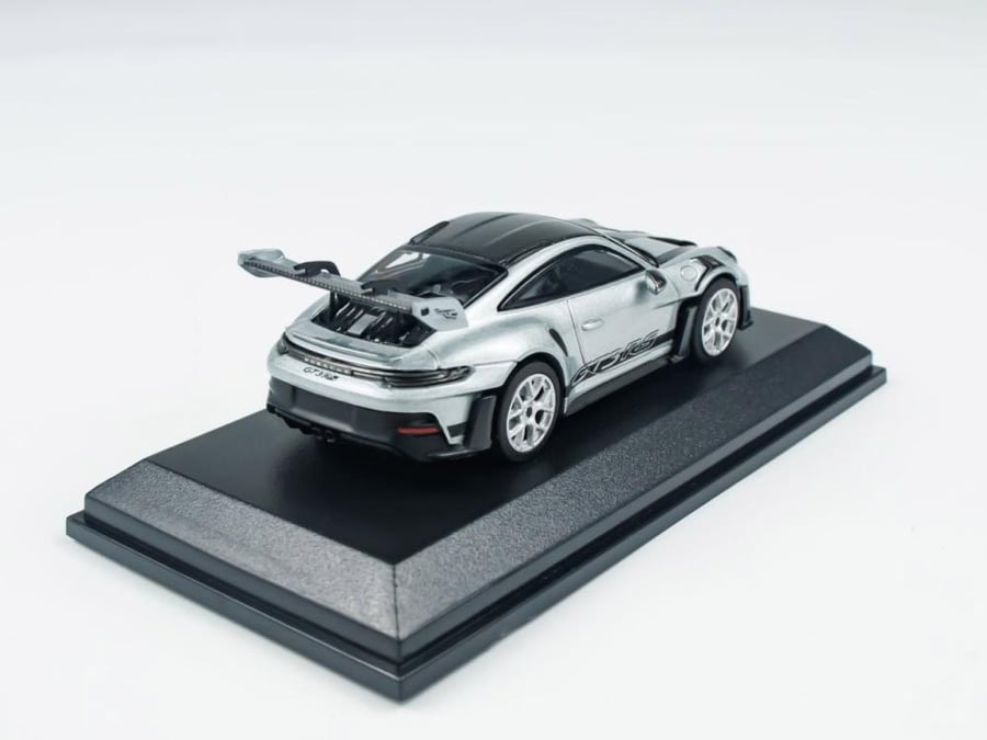 Porsche 911 (992) GT3 RS Liquid Metal Silver 1:64 Minichamps 643062124 LIMITED 1008 PCS