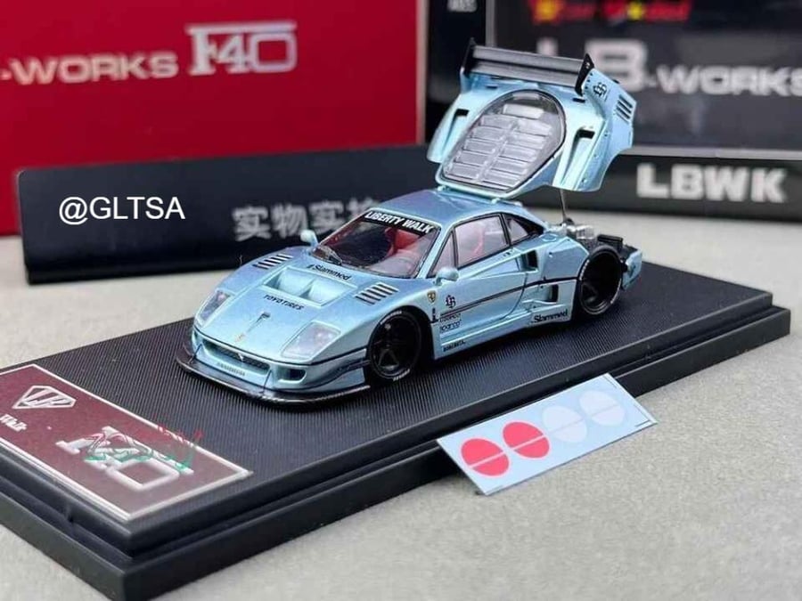 Ferrari F40 LB-Works Ice Blue 1:64 Star Model