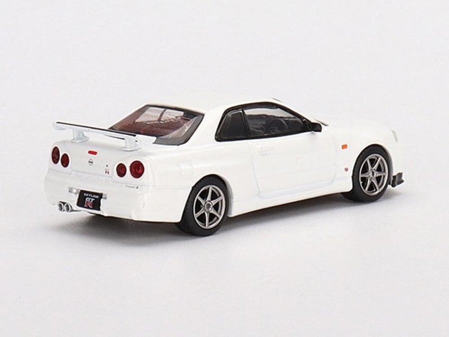 Nissan Skyline GT-R (R34) V-Spec N1 RHD White 1:64 MINI GT MGT00397-MJ