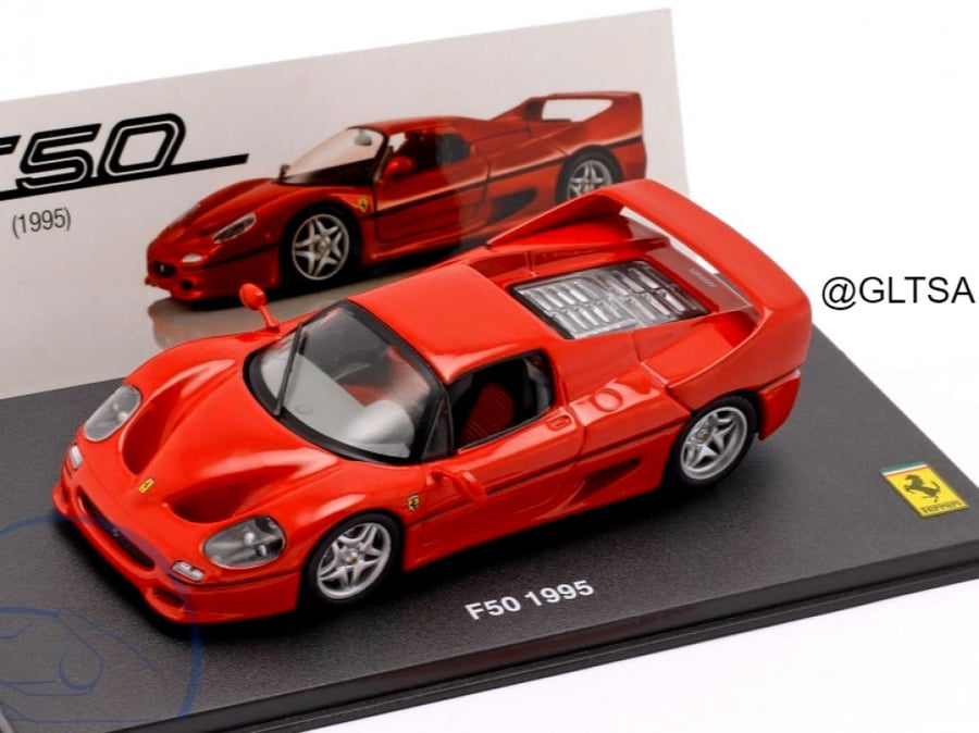 Ferrari F50 year 1995 with showcase Red 1:43 Altaya MAG NK38