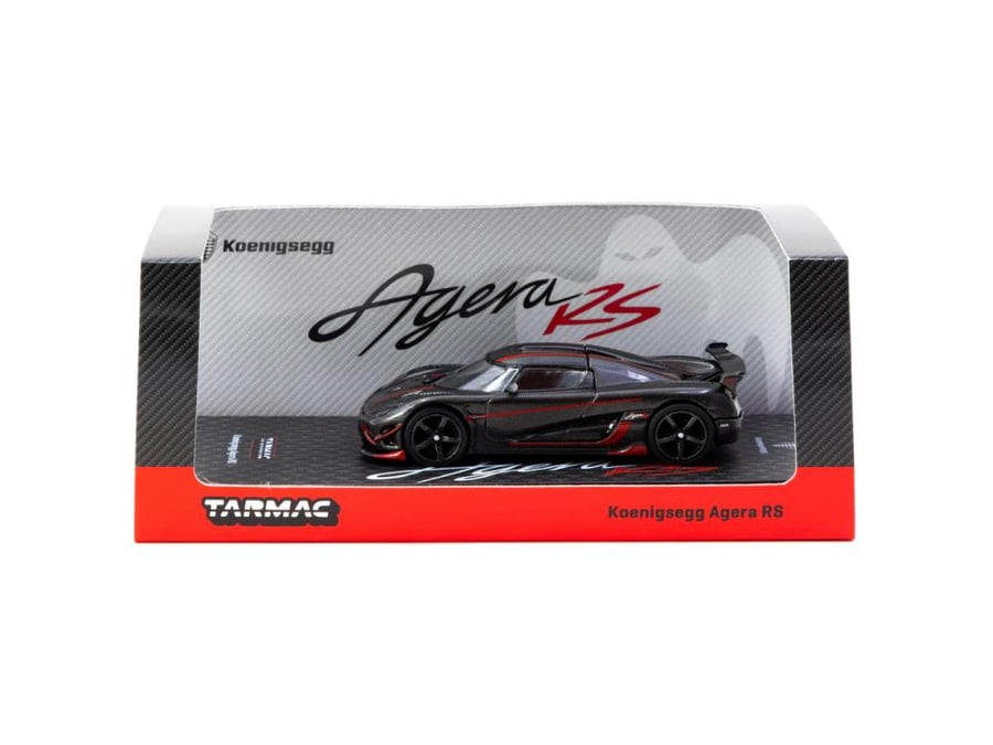Koenigsegg Agera RS Black Carbon Fiber / Red Accents 1:64 Tarmac Works T64G-TL005-BCF
