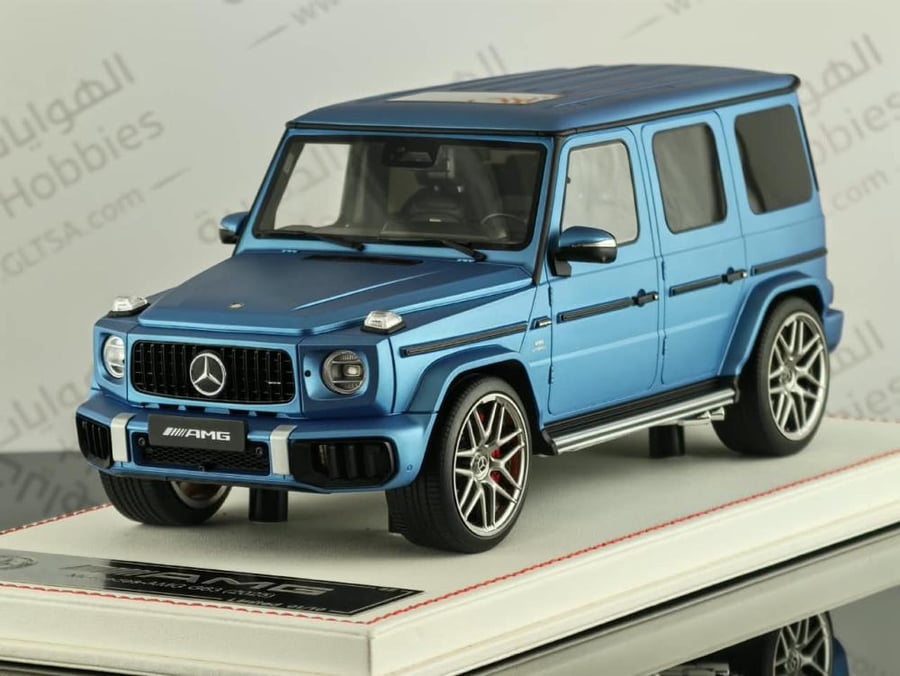 Mercedes-AMG G63 Hyper Blue Magno (Matte) 1:18 Dino Model DM EMG002A LIMITED 10 PCS