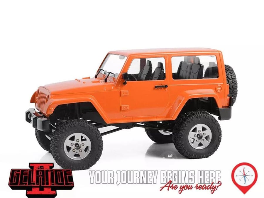 RC4WD Gelande II Truck RTR w/ Black Rock Body Set Orange 1:18 for RC RC4WD Z-RTR0048