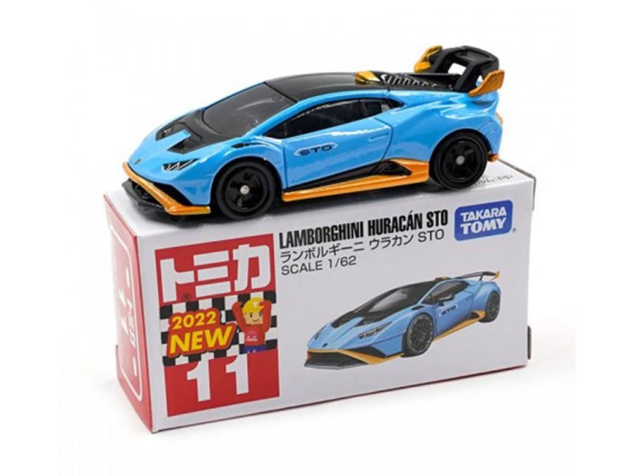 Lamborghini Huracan STO Blue 1:62 Takara Tomy Tomica 11