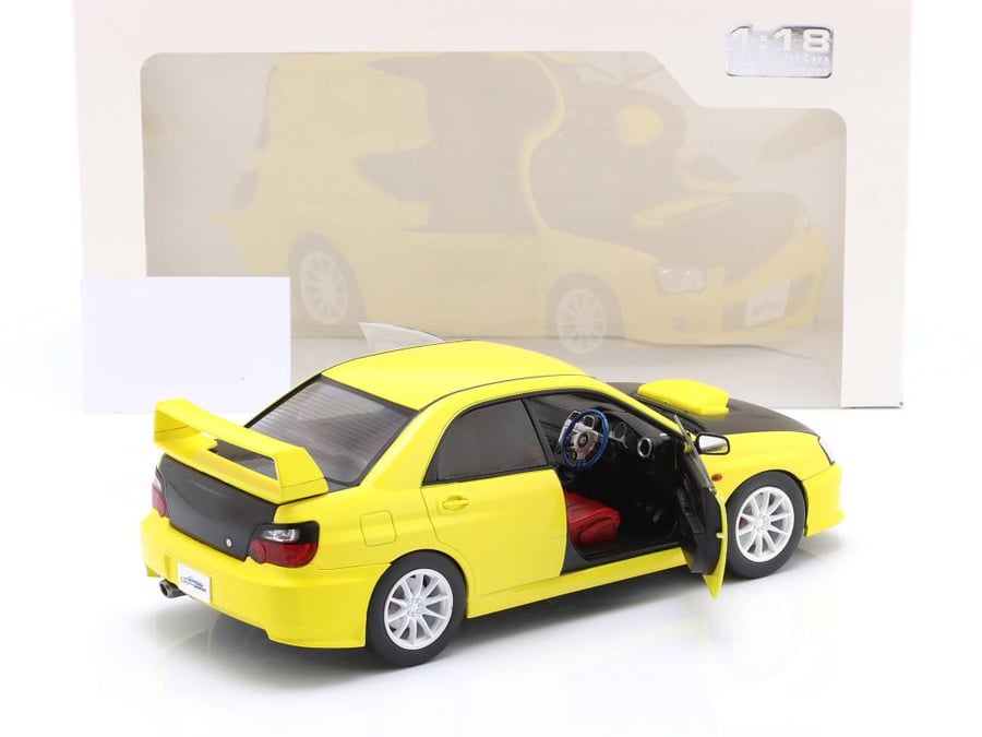 Subaru Impreza WRX STI Yellow Black 1:18 Solido S1812302