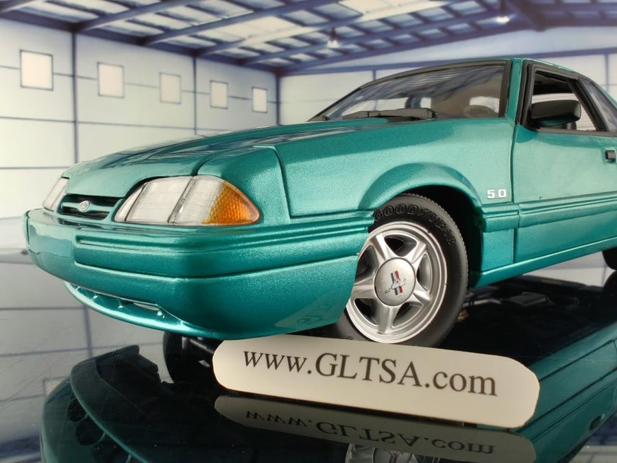 RARE Ford Mustang LX 5.0 1993 Calypso Green with Black Interior 1:18 ACME Exclusive 19004 LIMITED 630 PCS