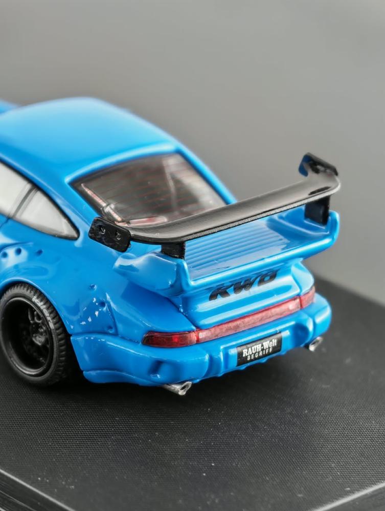 Porsche RWB 964 Rauh-Welt Blue 1:64 Mini Station MS640833 LIMITED 499 PCS