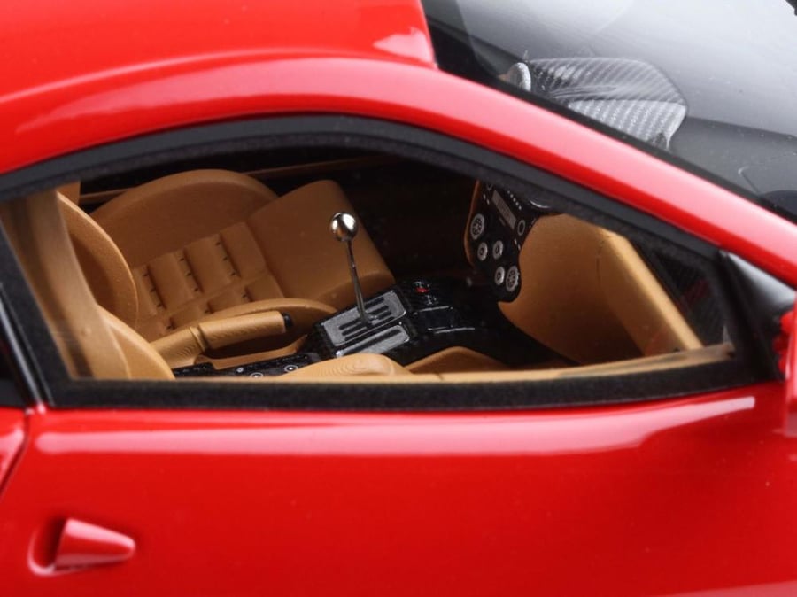 FERRARI 599 GTB FIORANO Manual Gear Rosso Corsa Cuoio Color Interior 1:18 BBR BBR1872A1 LIMITED 126 PCS Made In Italy