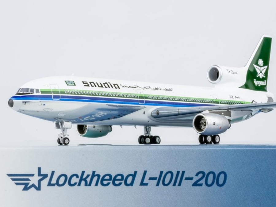 PRE-ORDER (2 Weeks) Saudi Arabian Airlines Lockheed L-1011-200 Polished Belly HZ-AHI 1:400 NG Models 32009