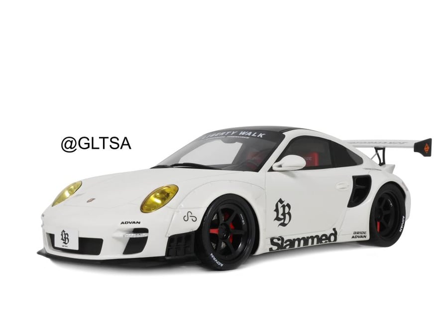 Porsche 911 (997) Turbo LB-Works White 1:18 GT Spirit GT958 LIMITED
